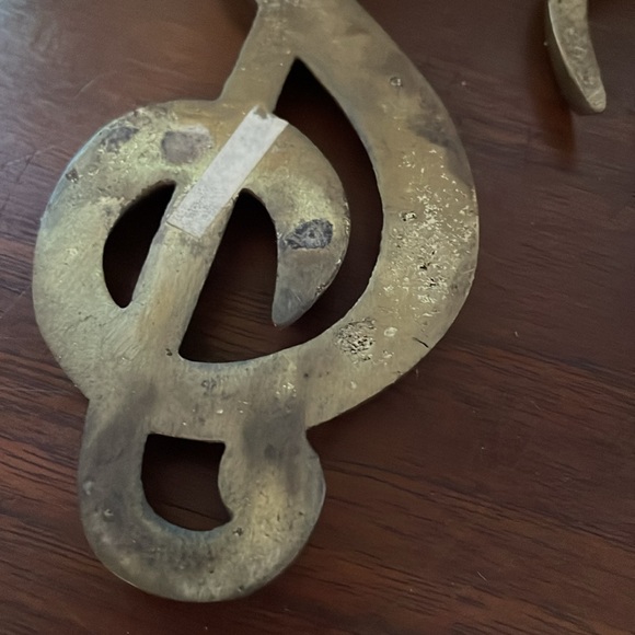 Vintage brass notes - Picture 9 of 12